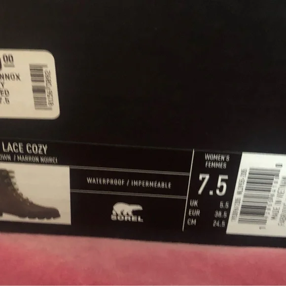 Sorel Lennox Lace Cozy Blackened Brown waterproof suede boots - Picture 14 of 14